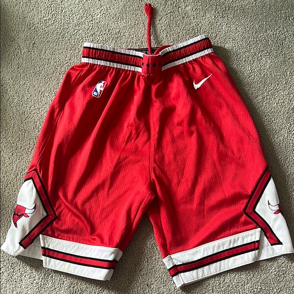 Nike Red and White Basketball Shorts
